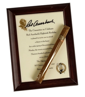 Red Auerbach Signed 80th Birthday Cigar Humidor